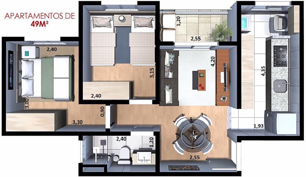 APARTAMENTO PARA LOCAÇÃO!!!